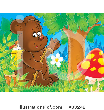 Royalty-Free (RF) Bear Clipart Illustration by Alex Bannykh - Stock Sample #33242