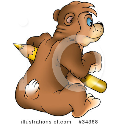 Royalty-Free (RF) Bear Clipart Illustration by dero - Stock Sample #34368