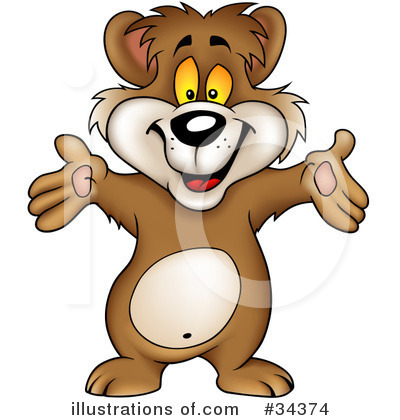 Royalty-Free (RF) Bear Clipart Illustration by dero - Stock Sample #34374