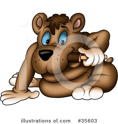 Royalty-Free (RF) Bear Clipart Illustration by dero - Stock Sample #35603