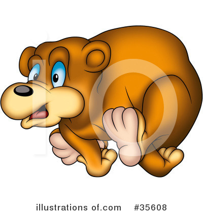Royalty-Free (RF) Bear Clipart Illustration by dero - Stock Sample #35608