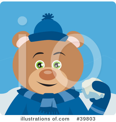 Royalty-Free (RF) Bear Clipart Illustration by Dennis Holmes Designs - Stock Sample #39803