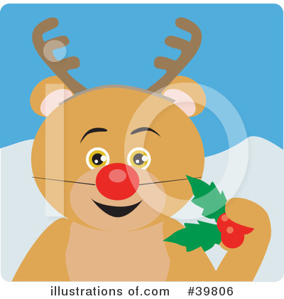 Reindeer Clipart #39806 by Dennis Holmes Designs