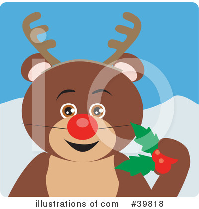 Reindeer Clipart #39818 by Dennis Holmes Designs