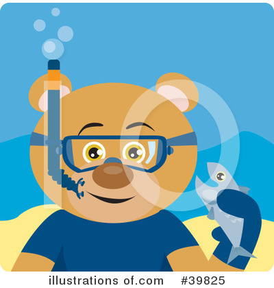 Royalty-Free (RF) Bear Clipart Illustration by Dennis Holmes Designs - Stock Sample #39825