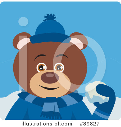 Royalty-Free (RF) Bear Clipart Illustration by Dennis Holmes Designs - Stock Sample #39827