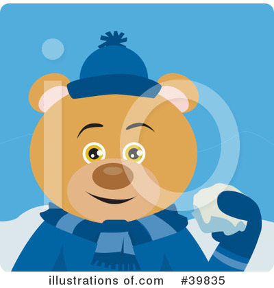 Teddy Bear Character Clipart #39835 by Dennis Holmes Designs
