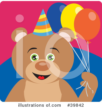 Royalty-Free (RF) Bear Clipart Illustration by Dennis Holmes Designs - Stock Sample #39842