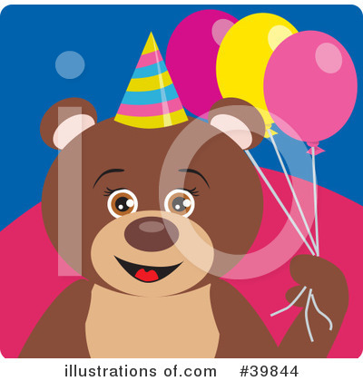 Royalty-Free (RF) Bear Clipart Illustration by Dennis Holmes Designs - Stock Sample #39844
