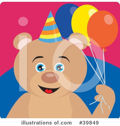 Teddy Bear Character Clipart #39849 by Dennis Holmes Designs