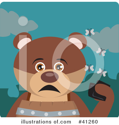 Royalty-Free (RF) Bear Clipart Illustration by Dennis Holmes Designs - Stock Sample #41260