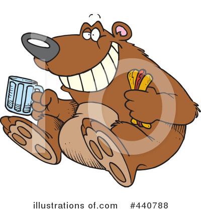 Royalty-Free (RF) Bear Clipart Illustration by toonaday - Stock Sample #440788
