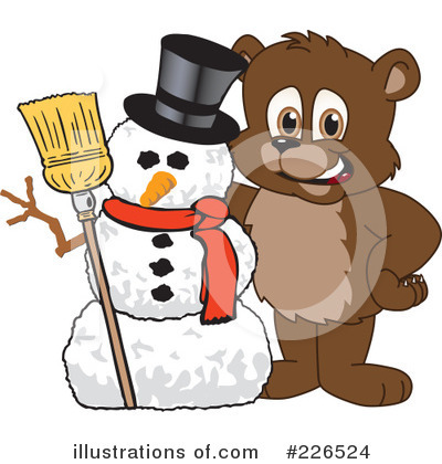 Royalty-Free (RF) Bear Mascot Clipart Illustration by Mascot Junction - Stock Sample #226524