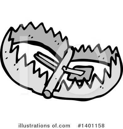 Royalty-Free (RF) Bear Trap Clipart Illustration by lineartestpilot - Stock Sample #1401158