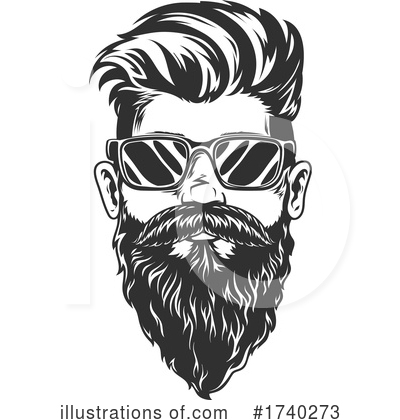 Beard Clipart #1740273 by Vector Tradition SM