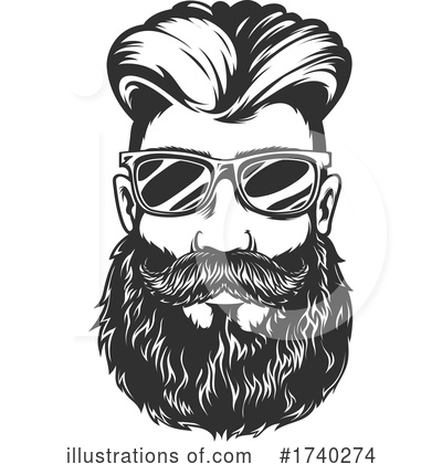 Beard Clipart #1740274 by Vector Tradition SM