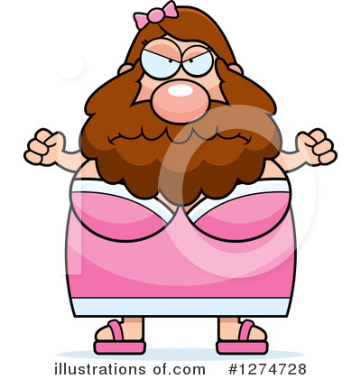 Bearded Lady Clipart #1274728 by Cory Thoman