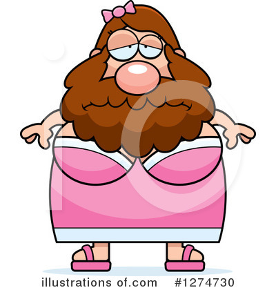 Bearded Lady Clipart #1274730 by Cory Thoman