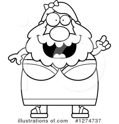 Royalty-Free (RF) Bearded Lady Clipart Illustration by Cory Thoman - Stock Sample #1274737