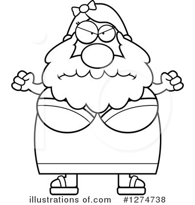 Royalty-Free (RF) Bearded Lady Clipart Illustration by Cory Thoman - Stock Sample #1274738