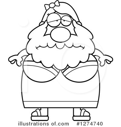Royalty-Free (RF) Bearded Lady Clipart Illustration by Cory Thoman - Stock Sample #1274740