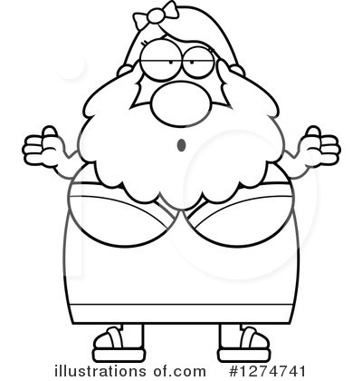 Royalty-Free (RF) Bearded Lady Clipart Illustration by Cory Thoman - Stock Sample #1274741