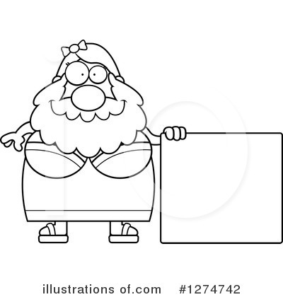 Royalty-Free (RF) Bearded Lady Clipart Illustration by Cory Thoman - Stock Sample #1274742