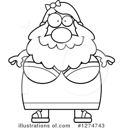 Bearded Lady Clipart #1274743 by Cory Thoman