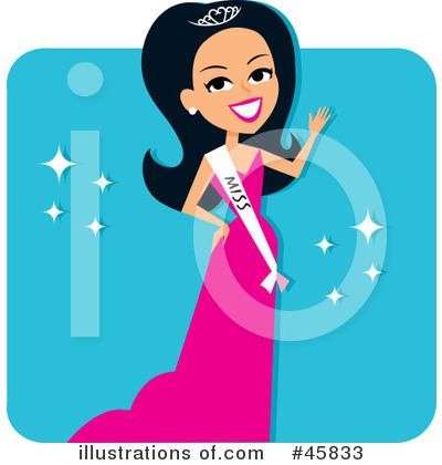 Royalty-Free (RF) Beauty Pageant Clipart Illustration by Monica - Stock Sample #45833