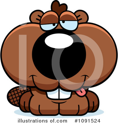 Royalty-Free (RF) Beaver Clipart Illustration by Cory Thoman - Stock Sample #1091524