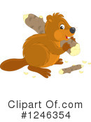 Beaver Clipart #1246354 by Alex Bannykh