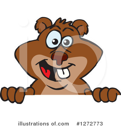 Royalty-Free (RF) Beaver Clipart Illustration by Dennis Holmes Designs - Stock Sample #1272773