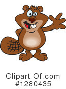 Beaver Clipart #1280435 by Dennis Holmes Designs