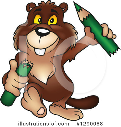 Royalty-Free (RF) Beaver Clipart Illustration by dero - Stock Sample #1290088