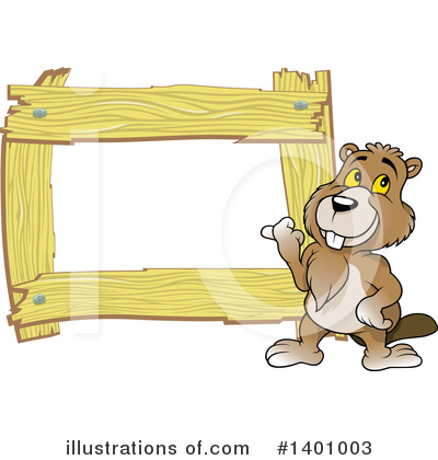 Royalty-Free (RF) Beaver Clipart Illustration by dero - Stock Sample #1401003
