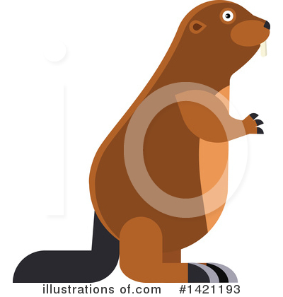 Royalty-Free (RF) Beaver Clipart Illustration by Vector Tradition SM - Stock Sample #1421193