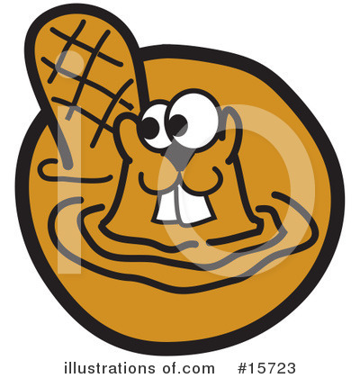Royalty-Free (RF) Beaver Clipart Illustration by Andy Nortnik - Stock Sample #15723