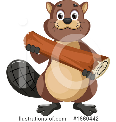 Royalty-Free (RF) Beaver Clipart Illustration by Morphart Creations - Stock Sample #1660442