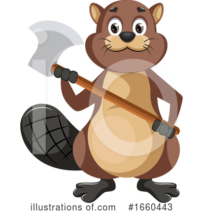 Royalty-Free (RF) Beaver Clipart Illustration by Morphart Creations - Stock Sample #1660443