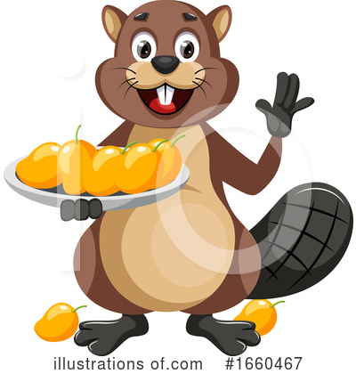 Royalty-Free (RF) Beaver Clipart Illustration by Morphart Creations - Stock Sample #1660467
