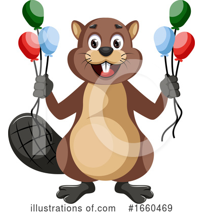 Royalty-Free (RF) Beaver Clipart Illustration by Morphart Creations - Stock Sample #1660469
