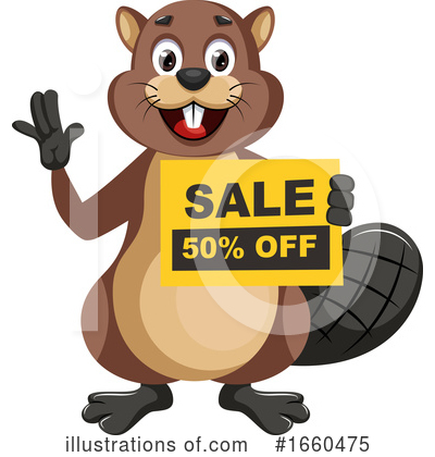 Royalty-Free (RF) Beaver Clipart Illustration by Morphart Creations - Stock Sample #1660475