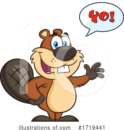 Royalty-Free (RF) Beaver Clipart Illustration by Hit Toon - Stock Sample #1719441