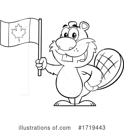 Royalty-Free (RF) Beaver Clipart Illustration by Hit Toon - Stock Sample #1719443