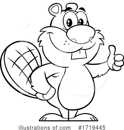 Royalty-Free (RF) Beaver Clipart Illustration by Hit Toon - Stock Sample #1719445