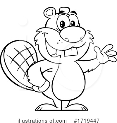 Royalty-Free (RF) Beaver Clipart Illustration by Hit Toon - Stock Sample #1719447