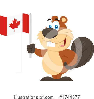 Royalty-Free (RF) Beaver Clipart Illustration by Hit Toon - Stock Sample #1744677