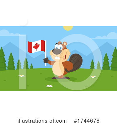 Royalty-Free (RF) Beaver Clipart Illustration by Hit Toon - Stock Sample #1744678
