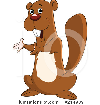 Royalty-Free (RF) Beaver Clipart Illustration by yayayoyo - Stock Sample #214989