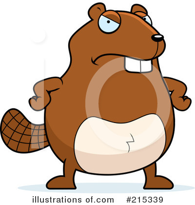 Royalty-Free (RF) Beaver Clipart Illustration by Cory Thoman - Stock Sample #215339
